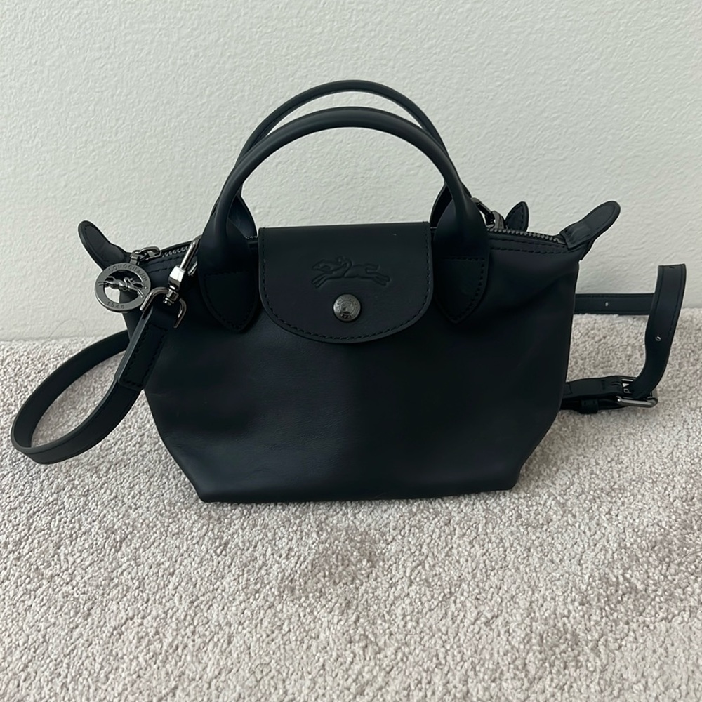 Le Pliage XS Leather Top-Handle Bag